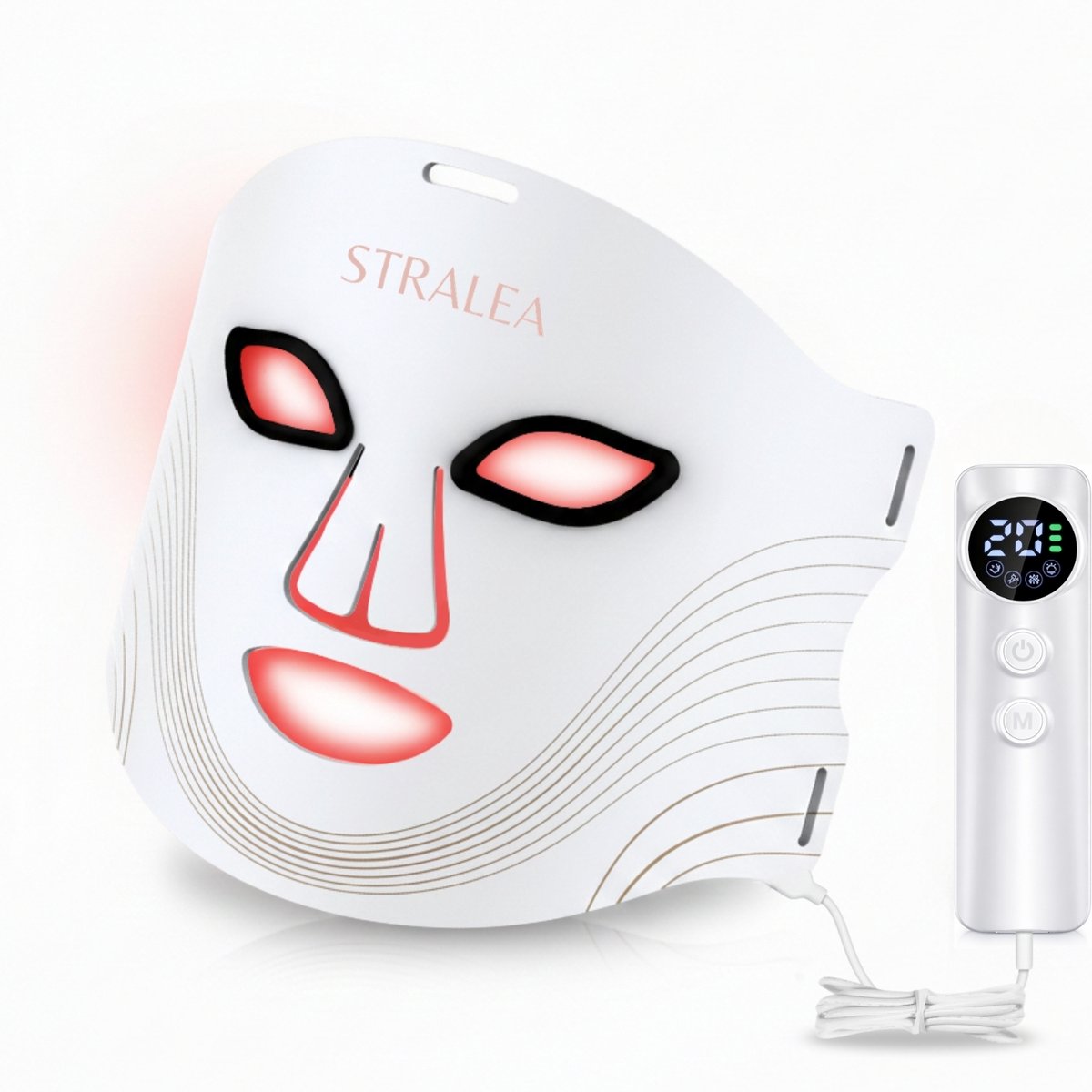Led Gezichtsmasker – Anti Anti-aging LED Masker met Lichttherapie – Minder rimpels & strakkere huid - Collageen Masker – Timerfunctie & Oplaadbaar