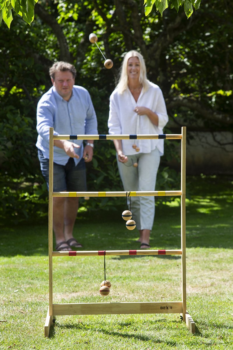 Bex Spin Ladder Original – Ladder Toss Werpspel – Houten Buitenspel Van Rubberhout – Inclusief 6 Touwballen – Complete Set – Vanaf 8 Jaar — afbeelding 17