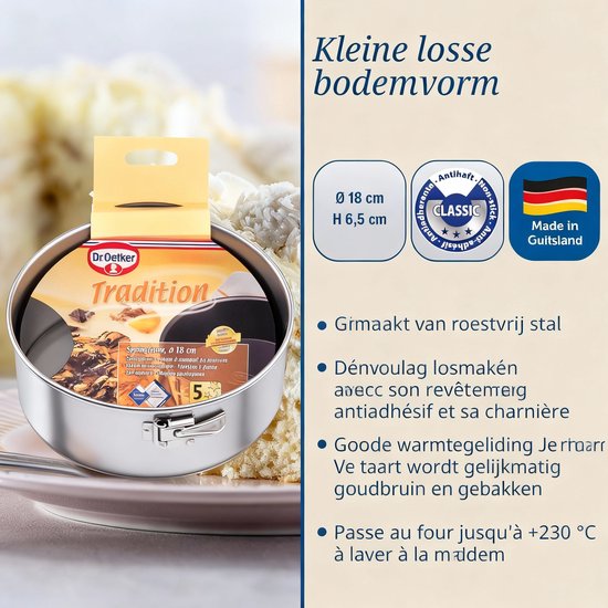 Springvorm Dr. Oetker Backliebe 18 cm
