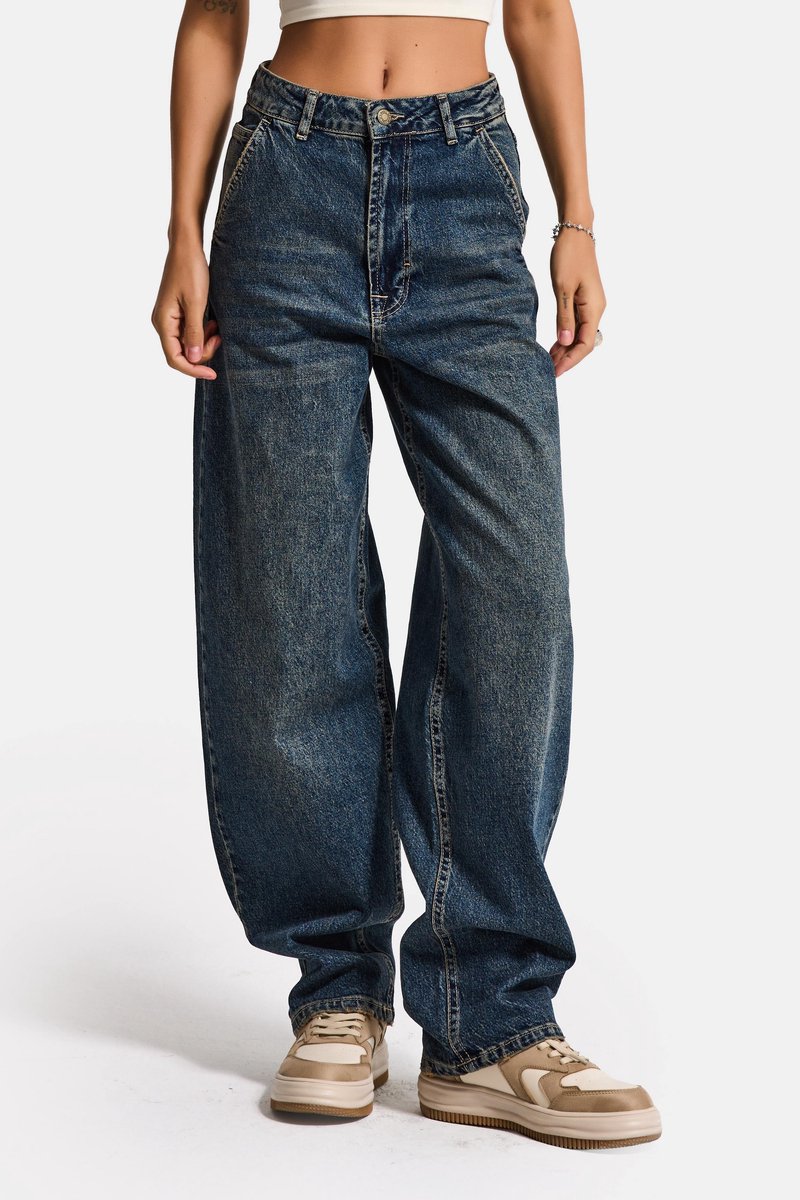 It's Basic - SKATER MID RISE JEANS - CORNFLOWER