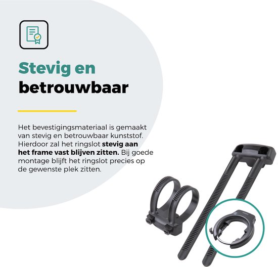 Voltano Ringslot Bevestigingsset - Zwart - Flexibele Montageset Ringsloten - Universeel van Voltano — afbeelding 5