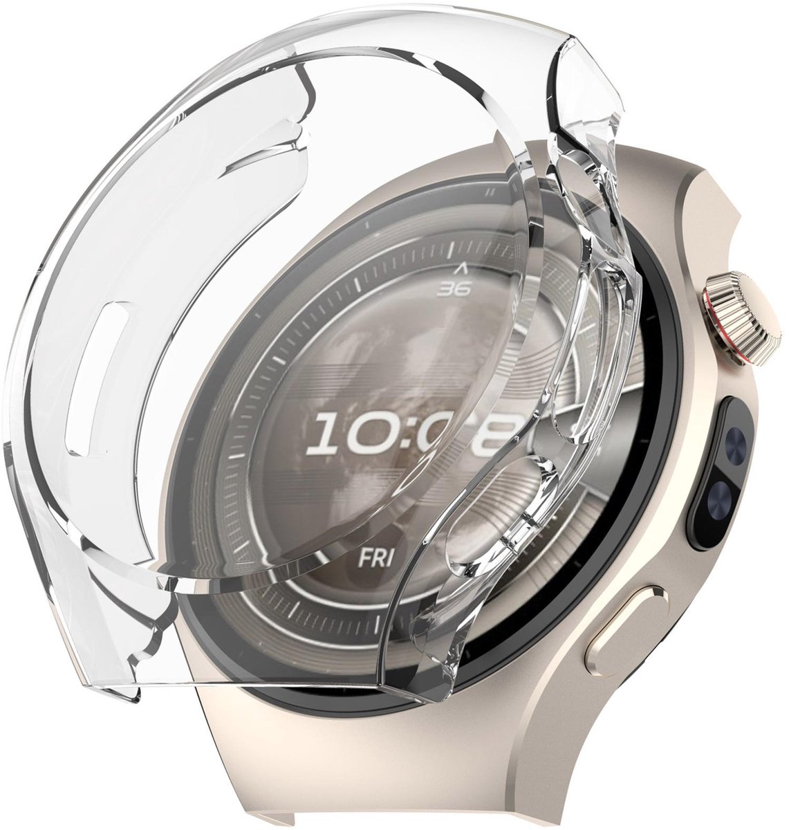 By Qubix - TPU case - Transparant - geschikt voor Huawei Watch 5 - 42mm
