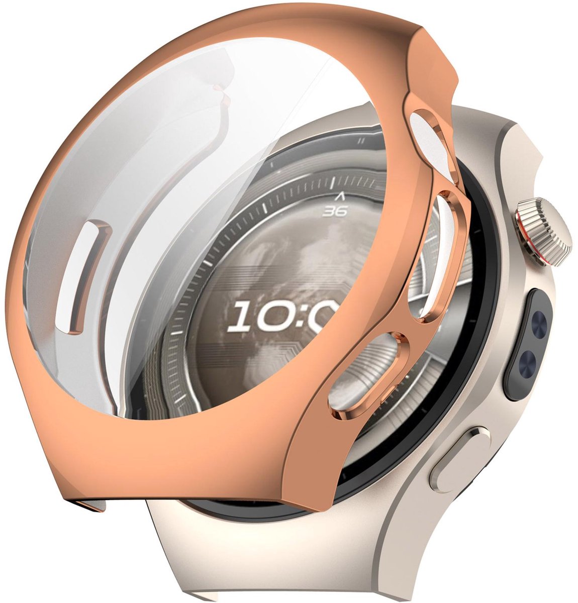 By Qubix - TPU case - Rosé goud - geschikt voor Huawei Watch 5 - 46mm
