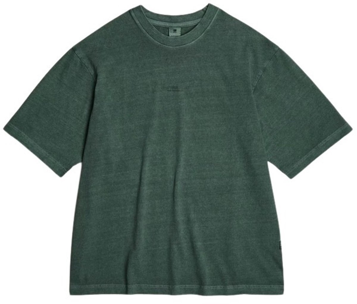 G-Star Overdyed center chest loose r t Heren T-shirts Blauw