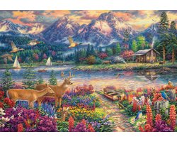 Castorland puzzel Spring Mountain Majesty - 1500 stukjes legpuzzel.