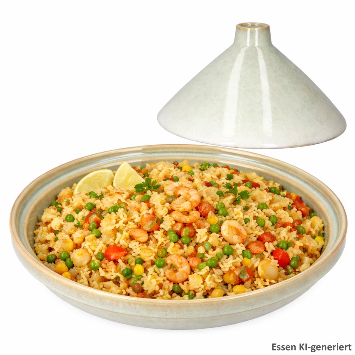 Tajine lichtgroen met deksel van aardewerk - 24304309