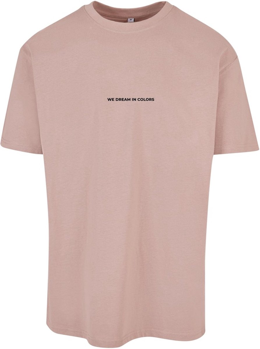 Mister Tee We Dream in Colors Oversize Heren T-shirt M Roze