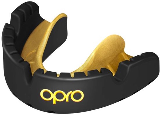 Zwart Opro bitje met gouden binnenkant en tanden