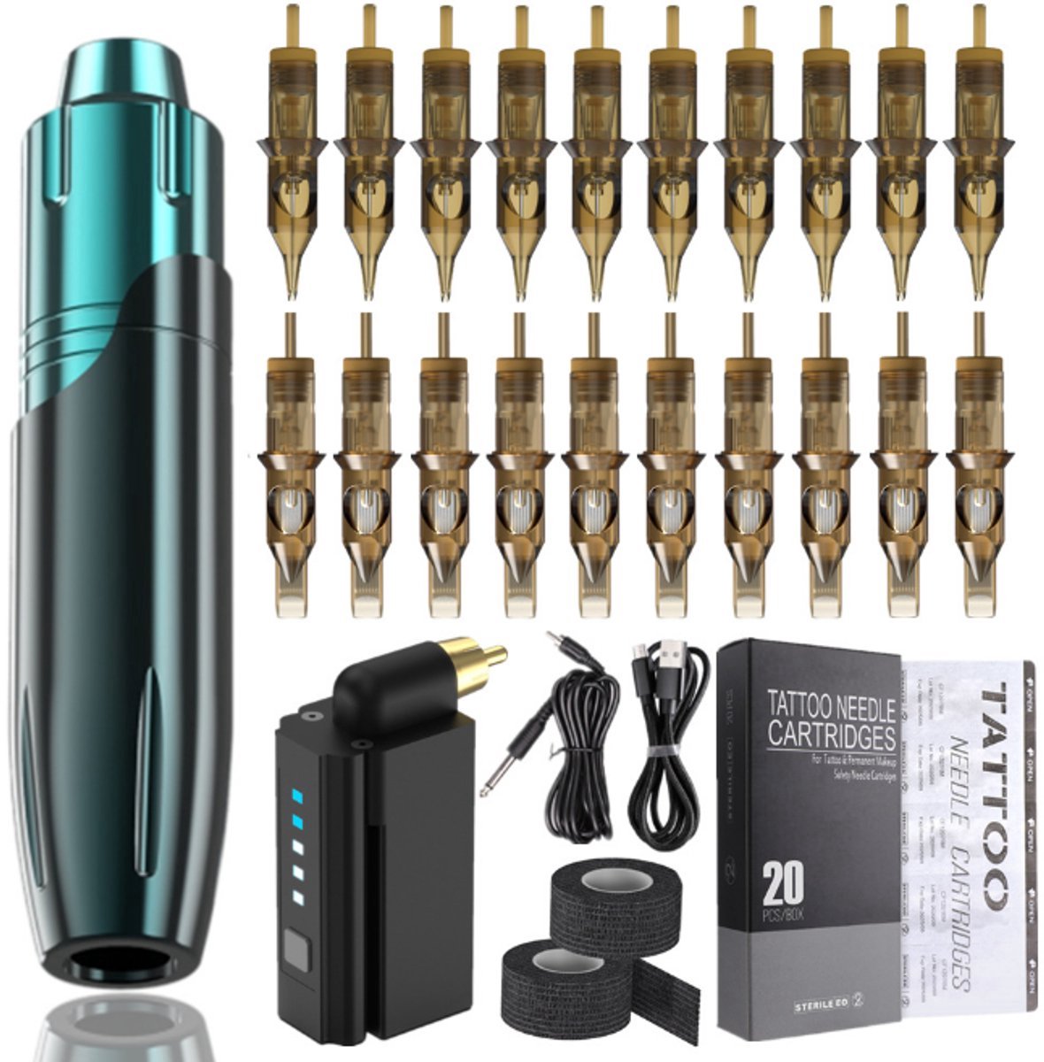 Tattoo machine beginner set - Tattoo Pen - Tatoeage-inktset - Draadloze tattoomachine