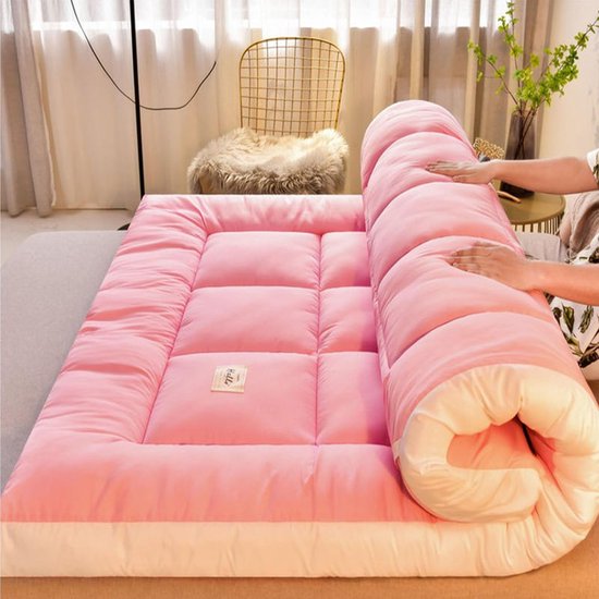 Zacht Opvouwbaar Tatami Matras - Japanse Stijl Vloerbed Hoes voor Appartement — afbeelding 3