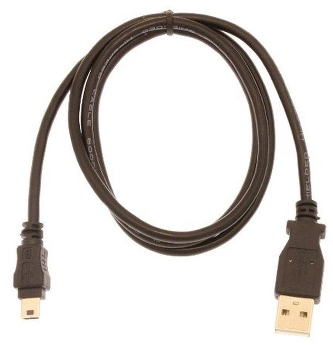 USB 2.0 A naar Mini-B 5-pins Kabel 1 Meter - Voor Camera's en Apparaten