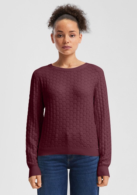 Q/S designed by - Dames pull - Maat M - Vrouwen - Rood - Viscose