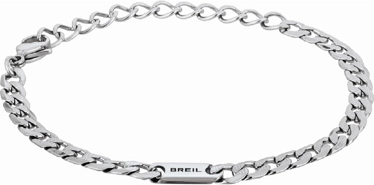 Stijlvolle Groovy Halsketting voor Heren - Trendy Zilverkleurig Sieraad