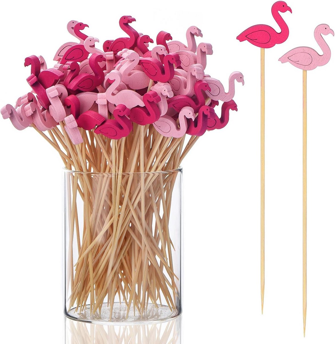 100 Houten Cocktail Prikkers - Ideaal voor Hapjes, Fruit en Feestdecoratie