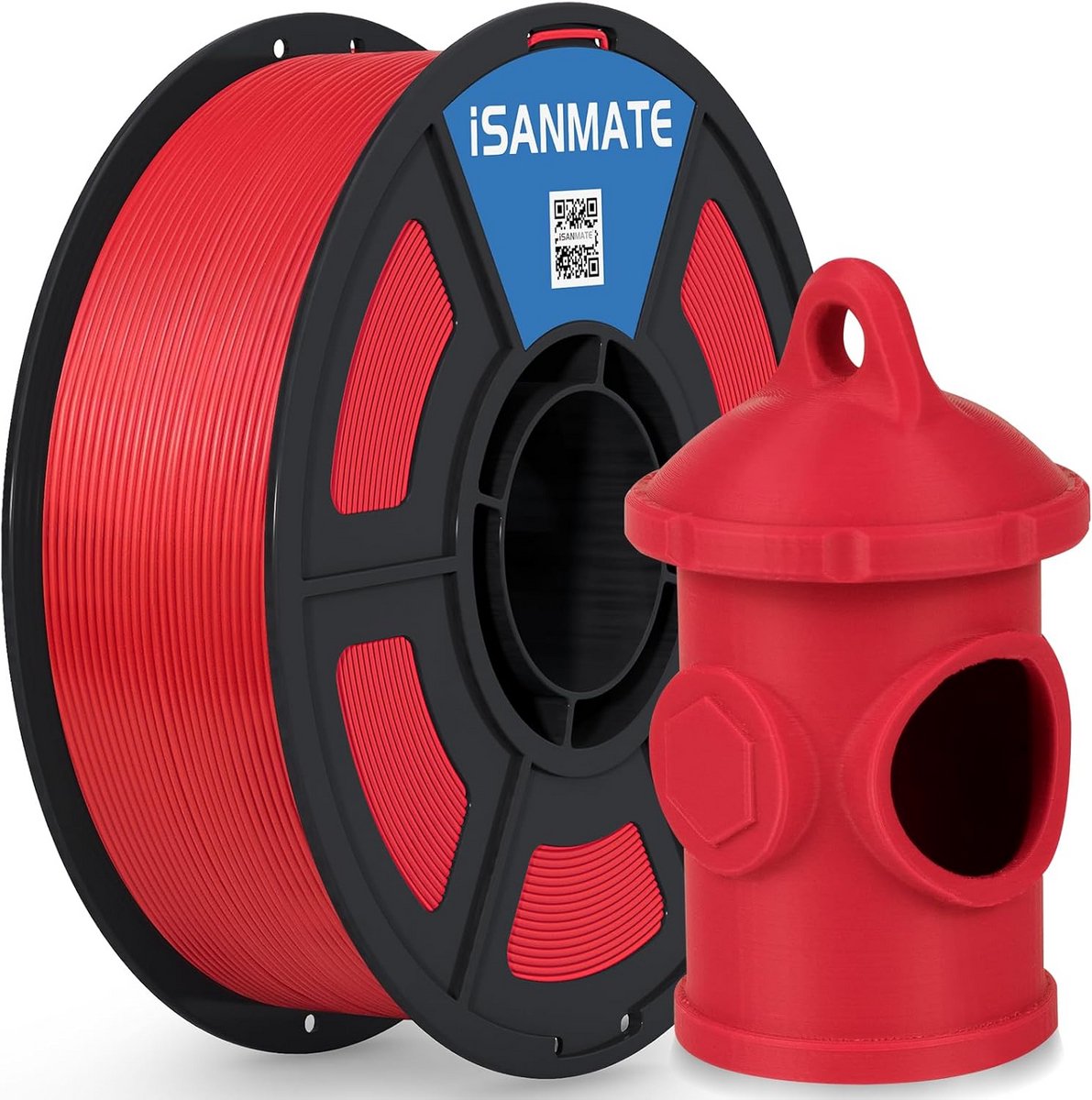 ASA 3D Printerfilament Rood 1.75mm UV-bestendig en Weerbestendig 1kg