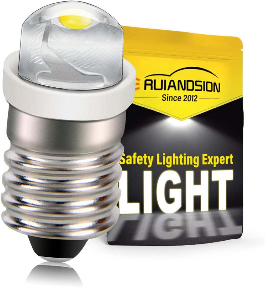 E10 LED Lamp Wit 1.5V Lage Spanning voor Zaklamp en Koplamp