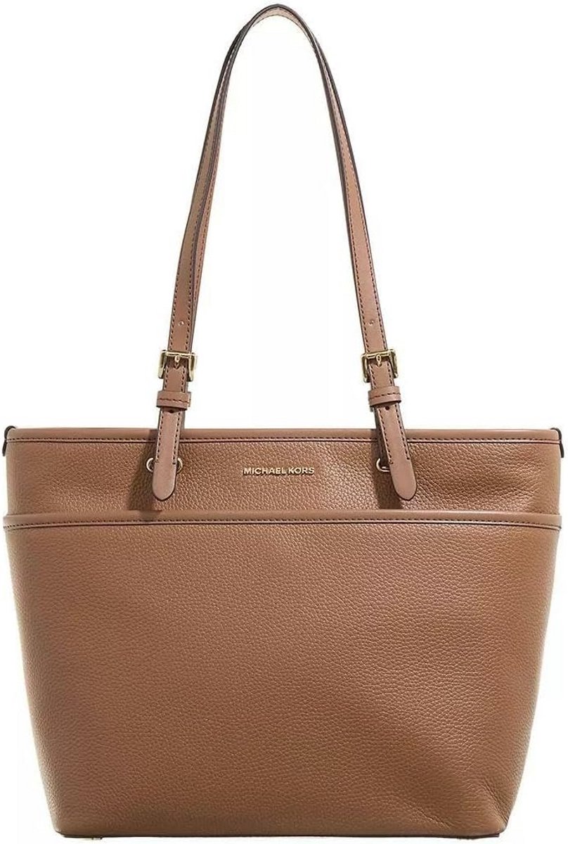 Leren Cognac Shopper Tas