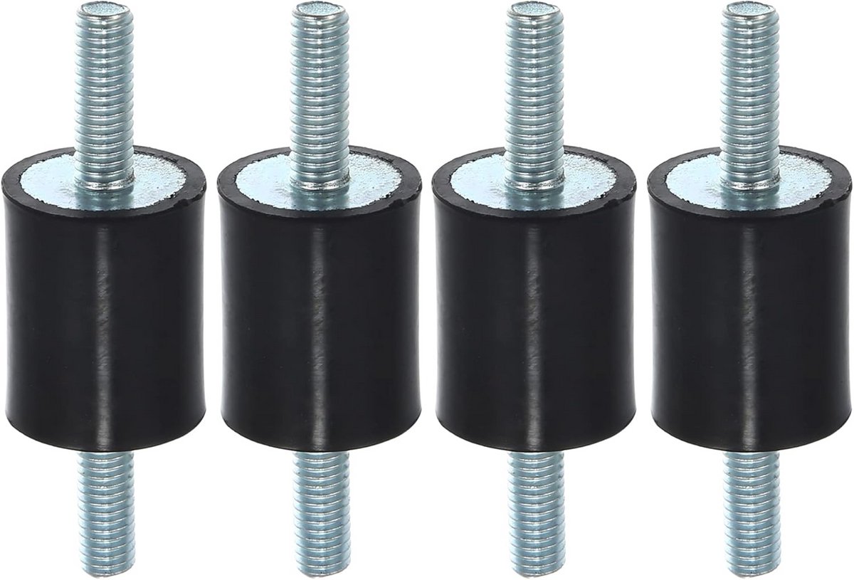 Set van 4 Trillingsdempers M6 Rubber Isolatiebevestiging voor Motoren en Apparatuur