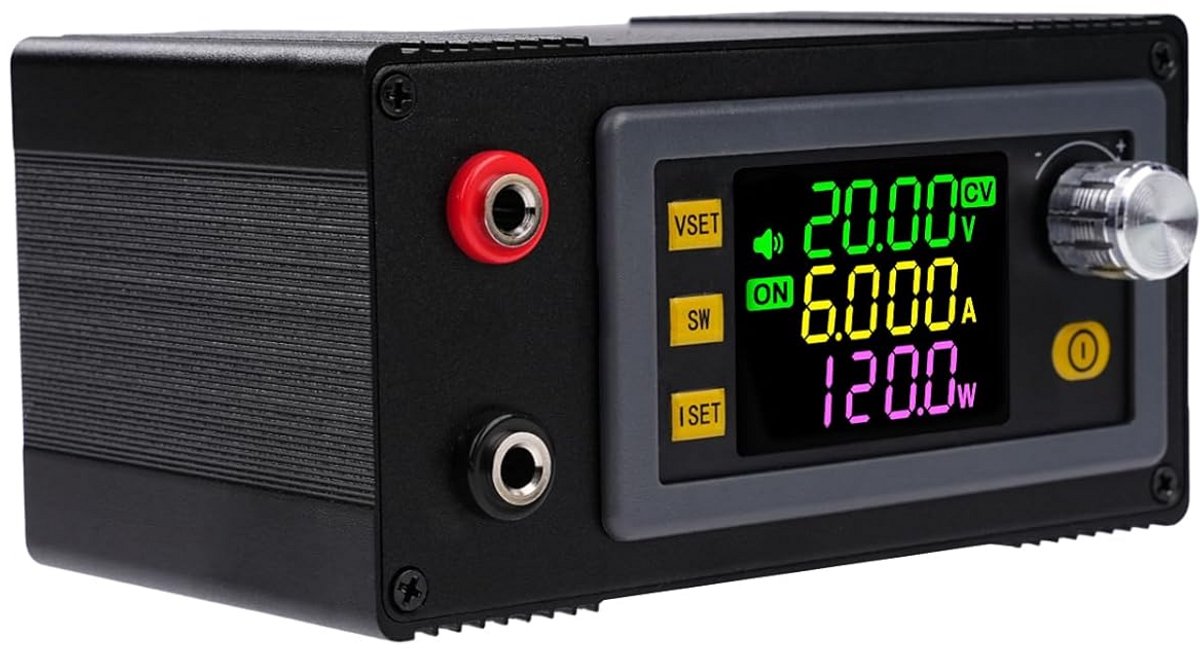 Instelbare DC-DC Buck Boost Converter 150W met VA Kleur LCD en MPPT voor Zonnepanelen