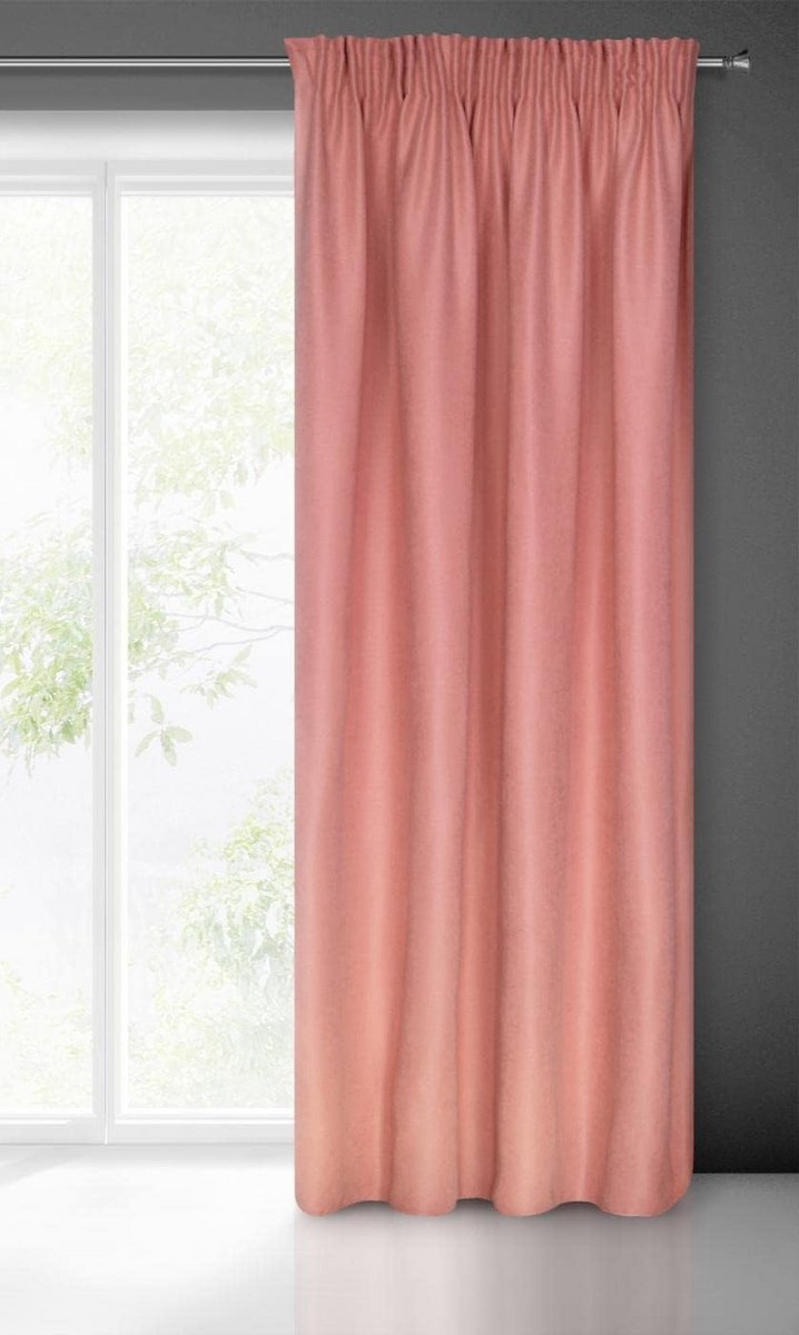 Effen Gordijn met Plooiband voor Woonkamer en Slaapkamer