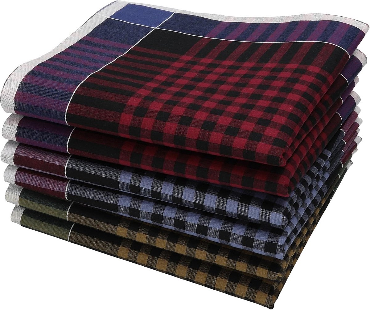 Heren Zakdoeken 100% Katoen Absorberend Maat 40x40 cm Set