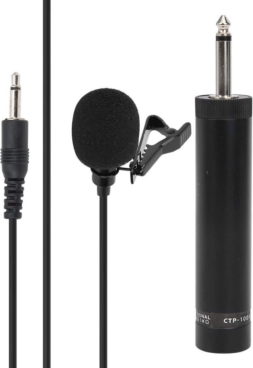 Omnidirectionele Lavalier Microfoon voor Muziekinstrumenten met Lange Kabel