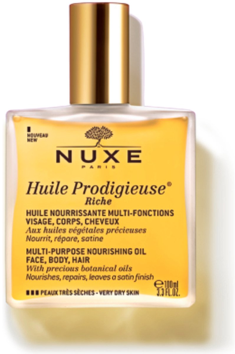 Nuxe Huile Prodigieuse® Riche Multi-Purpose Dry Oil Face, Body, Hair Body Oil 100 ml