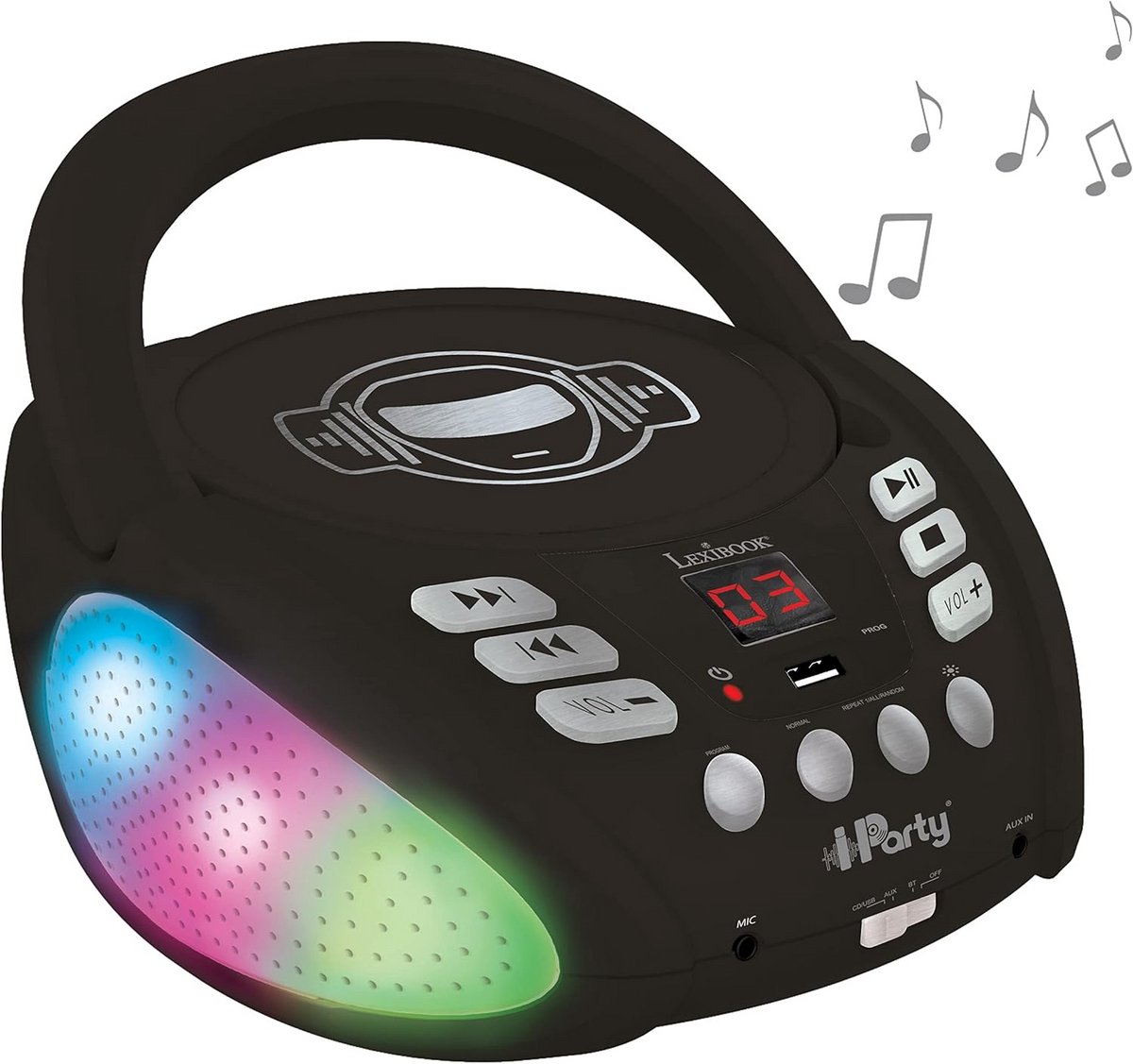 Bluetooth CD Speler voor Kinderen met Lichteffecten en Microfoon