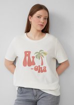 QS - female - Katoenen shirt met print op de voorkant
