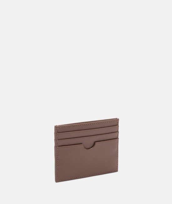 LIEBESKIND BERLIN Cuir Étui pour carte de crédit Soft Nappa Card Holder Russet Brun