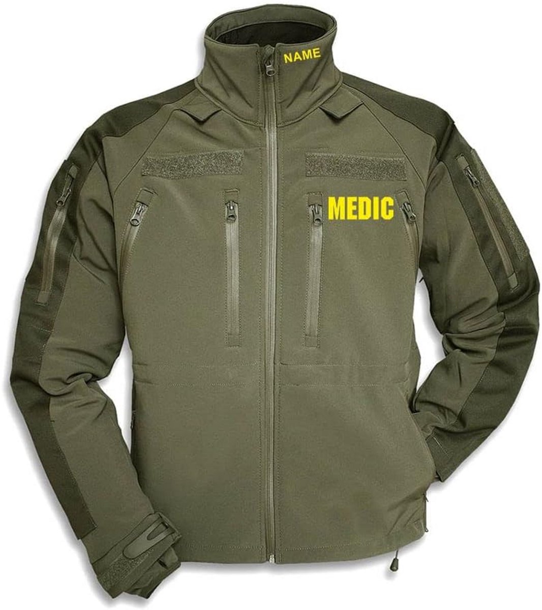 Functionele Softshell Jas voor Medisch Personeel en Buitenactiviteiten