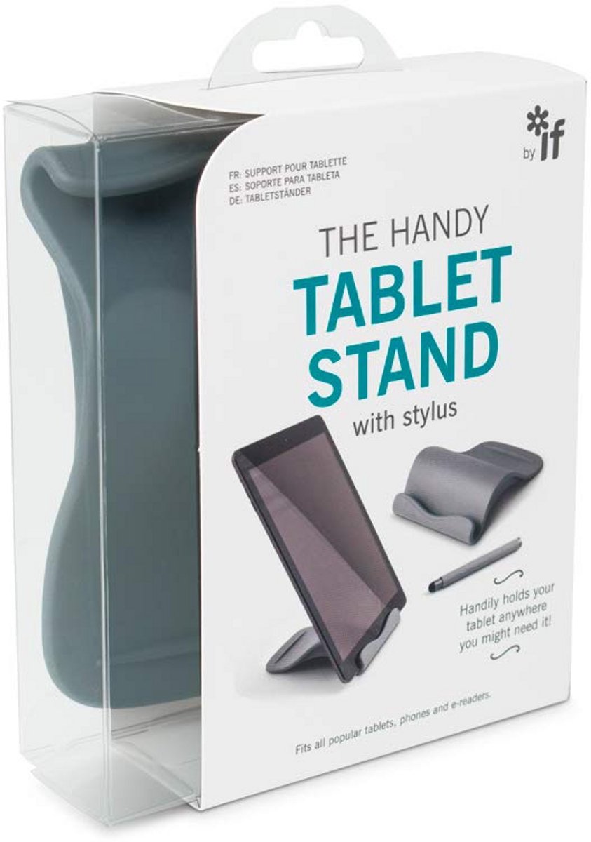 Handige Verstelbare Tablet Standaard - Grijze Universele Houder