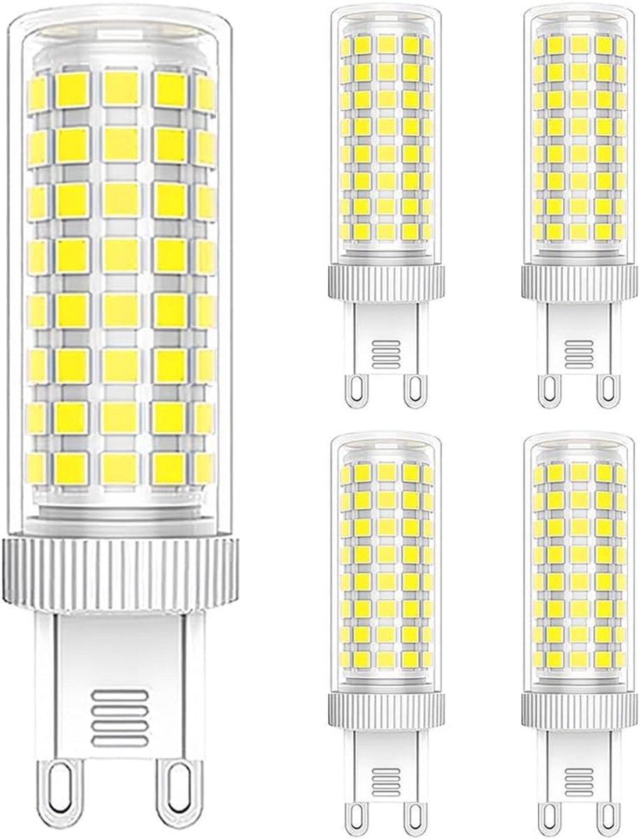LED Gloeilampen G9 Bipin Fitting Koelwit 6000K 12W Vervangt 90W 5 Stuks