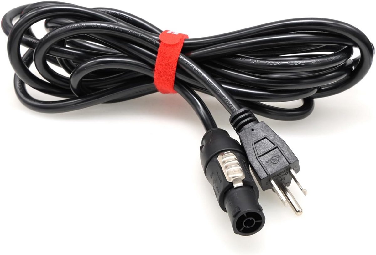 3 meter AC stroomkabel met Neutrik True1 connector voor professionele apparatuur