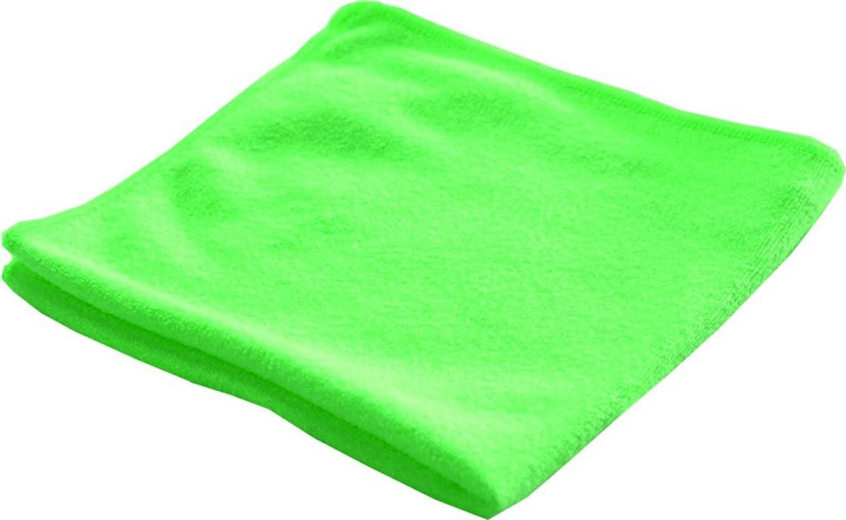 Set van 10 Groene Microvezeldoeken 40x40 cm voor Grondig Schoonmaken