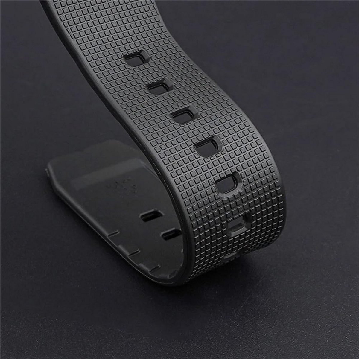 Vervangende Horlogeband 16mm TPU Rubber voor Heren Horloges