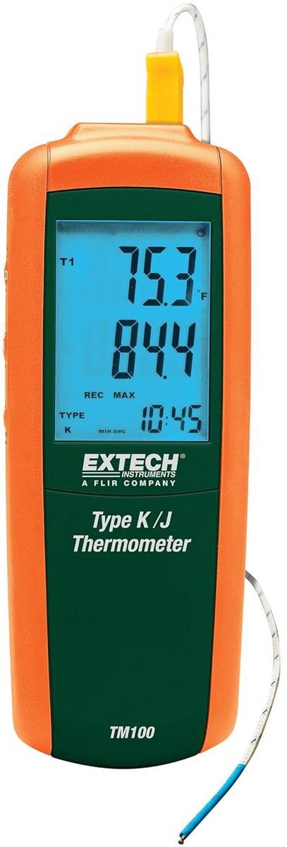 Digitale Thermometer voor Type J en K Thermokoppels met Hoge Precisie