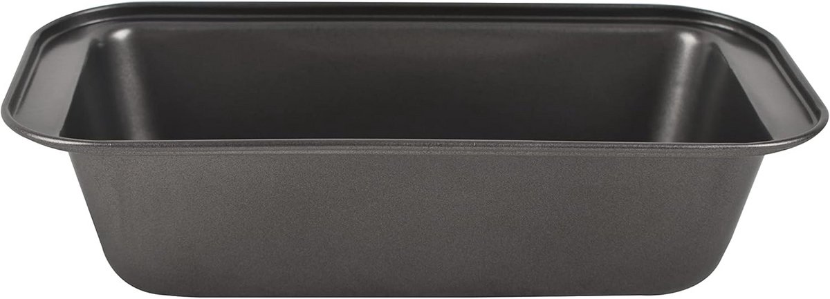 Cakevorm Rechthoekig met Antiaanbaklaag - Koolstofstaal - 11x21 cm