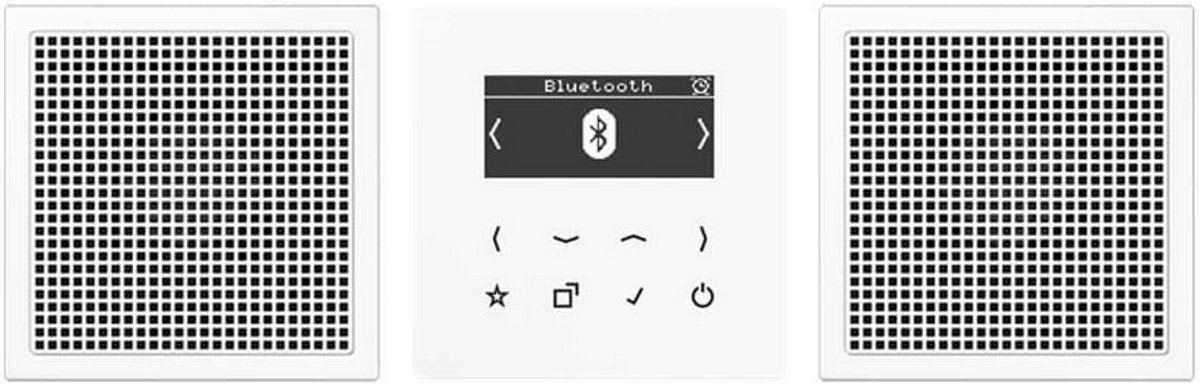 Smart Radio DAB+ met Bluetooth - Stereo Set met 2 Speakers in Alpinewit