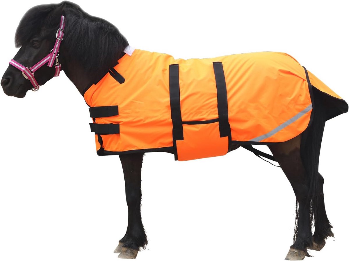 Waterdichte Pony Winterdeken 300D 150g/m² Warm en Ademend voor Shetlanders en Miniatuurpaarden