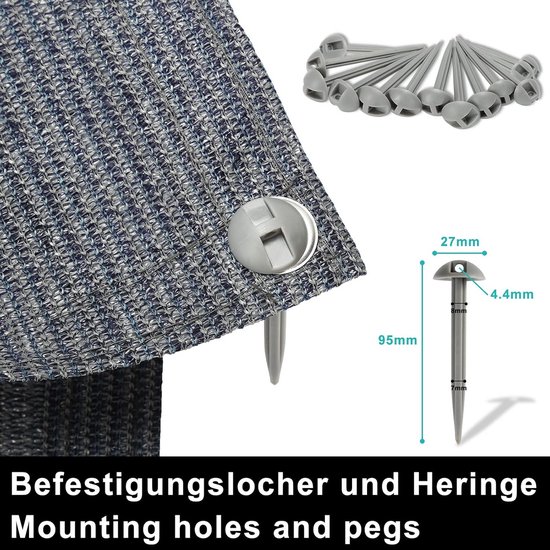 Waterdicht Campingtapijt met Haringen en Draagtas - Ademend Voortentkleed — afbeelding 5