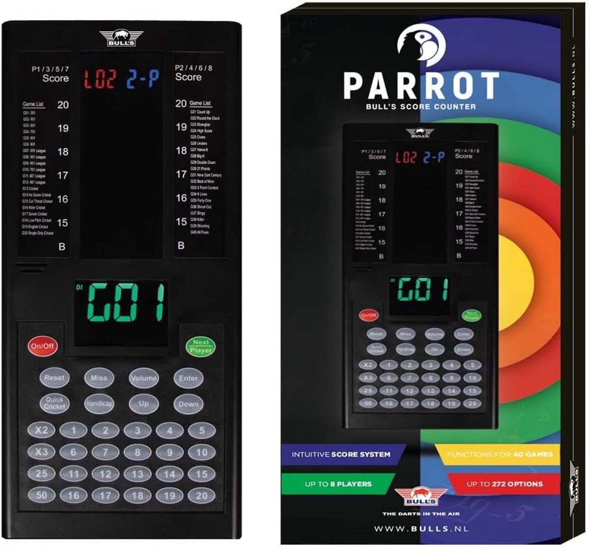 Elektronisch Dart Scorebord met RGB Scherm voor 8 Spelers