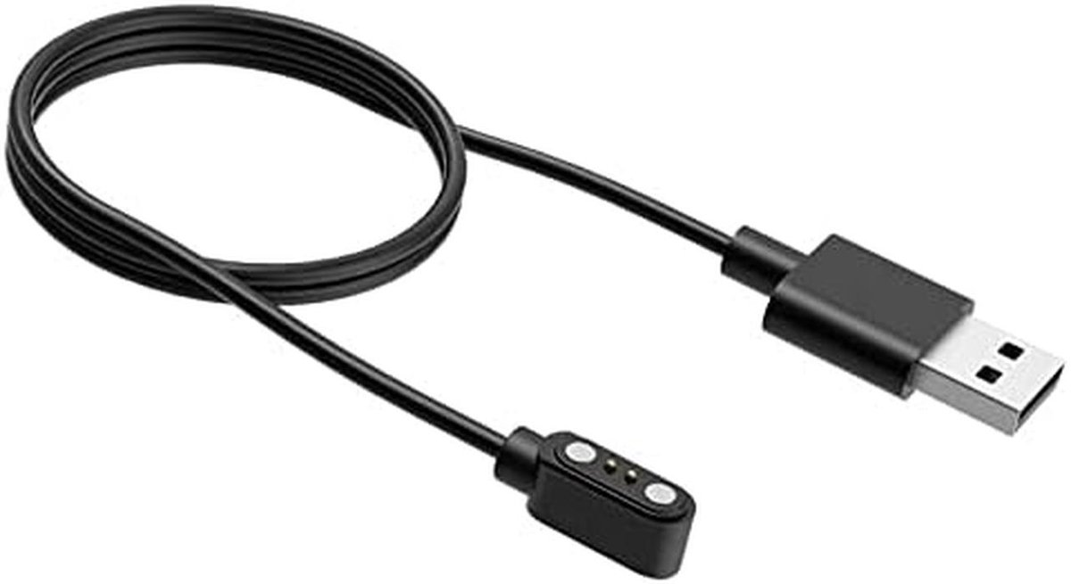 Vervangende Oplaadkabel voor Smartwatch - Wit en Grijs