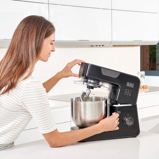 Krachtige Keukenmachine 1000W met RVS Kom 5,2L - 8 Snelheden & Turbo — afbeelding 2