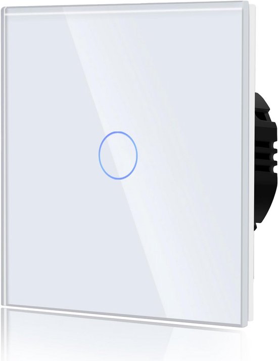 Wandlichtschakelaar Glas Touch Bediening 1-Weg 2-Weg Wit | bol