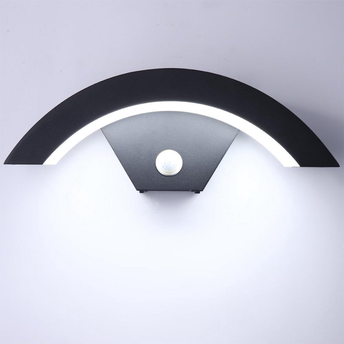 Waterdichte LED Buitenlamp met Bewegingsmelder - Koudwit Licht - Geschikt voor Tuin, Veranda en Gevel