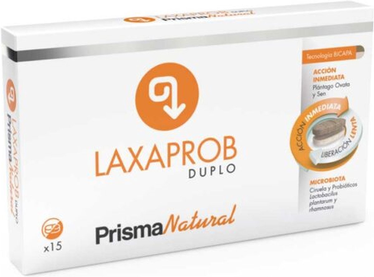 Laxaprob duplo darmtransit 15 tablets - 870mg|Laxaprob duplo intestinal transit 15 tablets of 870mg|Laxaprob duplo transit intestinal 15 comprimés de 870mg