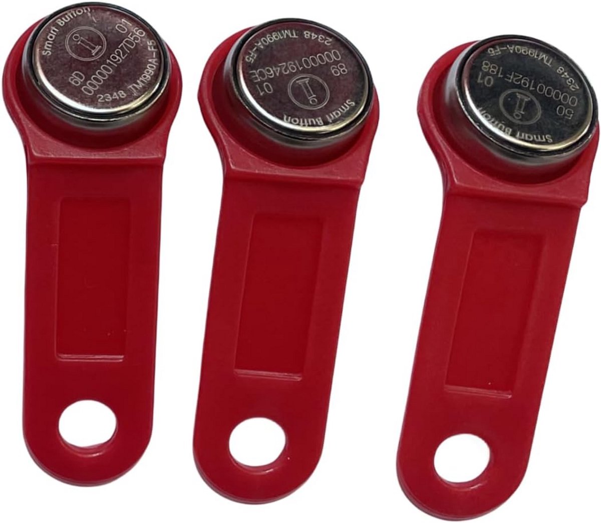 Dallas Ibutton contactpunten - 10 stuks - Contactloze Toegangsschakelaar (Rood)