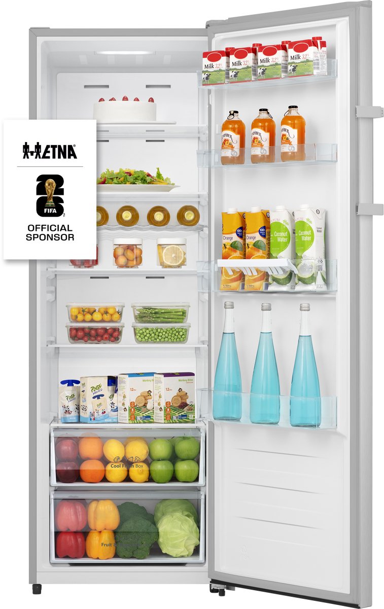 ETNA KKV172RVS - Kastmodel Koelkast - RVS/RVS look - 322 Liter - Energielabel C - 35 dB(A) - MultiFlow 360° - SuperCool — afbeelding 7