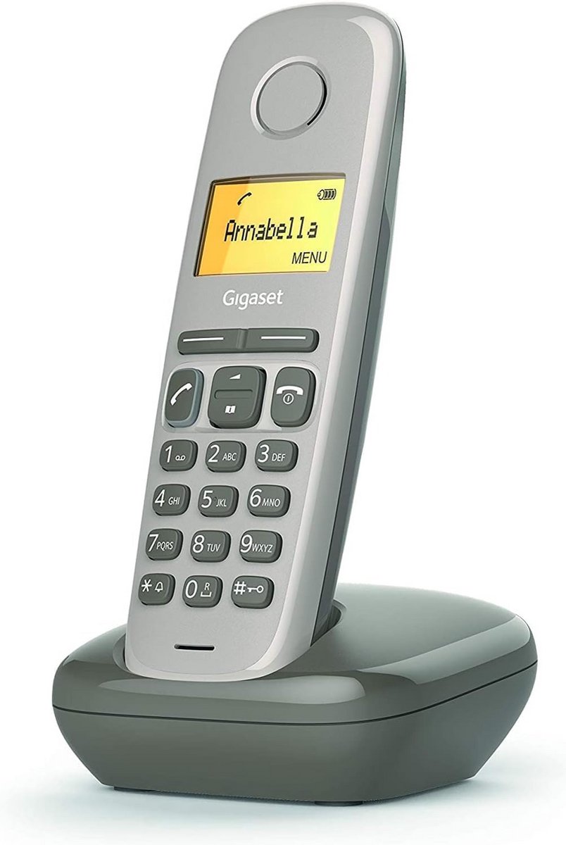 Draadloze DECT Huistelefoon - Bruin - Eco-vriendelijk